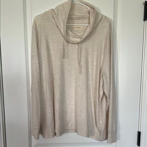 Lucky Brand Cream Cowl Neck Sweater